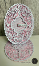 Jamie Rodgers Crafts Background Collection - Elegant Butterfly Oval Die Set
