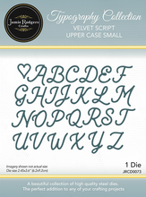 Jamie Rodgers Crafts Typography Collection - Velvet Script Upper Case Small