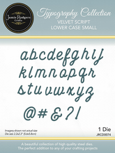 Jamie Rodgers Crafts Typography Collection - Velvet Script Lower Case Small