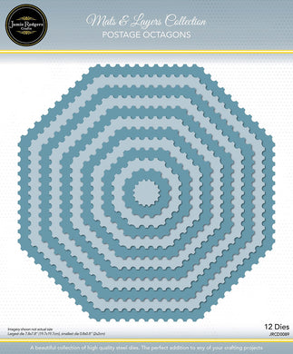 Jamie Rodgers Crafts Mats & Layers Collection - Postage Octagons
