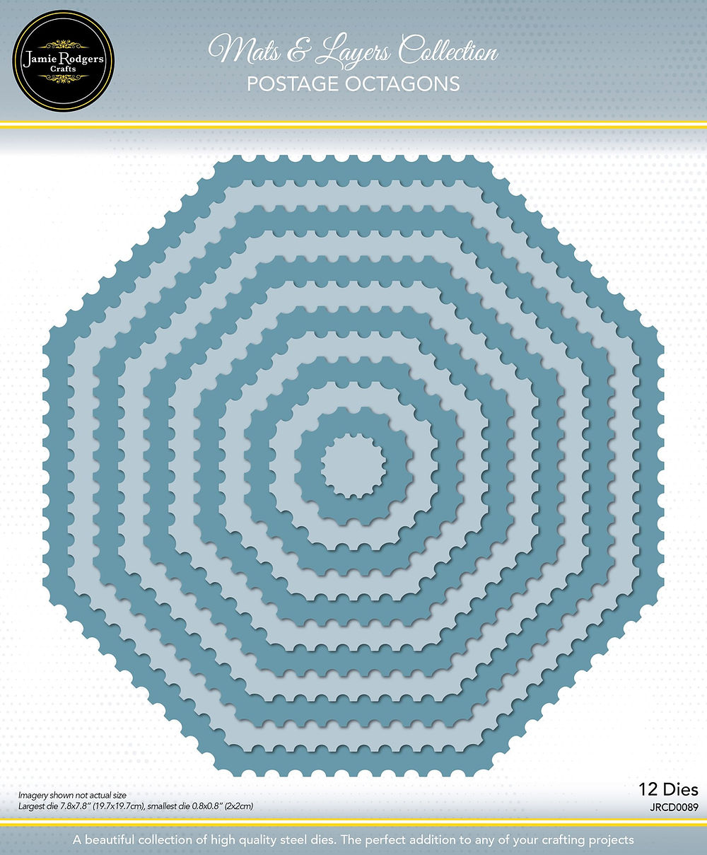 Jamie Rodgers Crafts Mats & Layers Collection - Postage Octagons