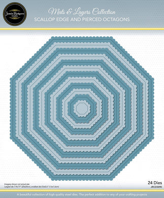 Jamie Rodgers Crafts Mats & Layers Collection - Scallop Edge & Pierced Octagons