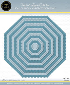 Jamie Rodgers Crafts Mats & Layers Collection - Scallop Edge & Pierced Octagons