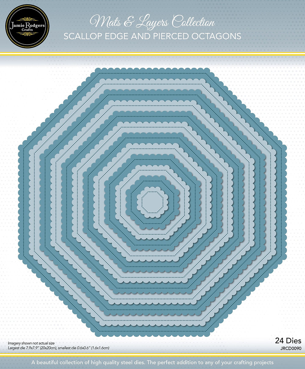 Jamie Rodgers Crafts Mats & Layers Collection - Scallop Edge & Pierced Octagons