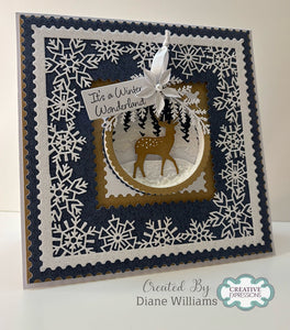 Jamie Rodgers Crafts Festive Collection - Square Snowflake Frame