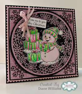 Jamie Rodgers Crafts Festive Collection - Circular Snowflake Frame