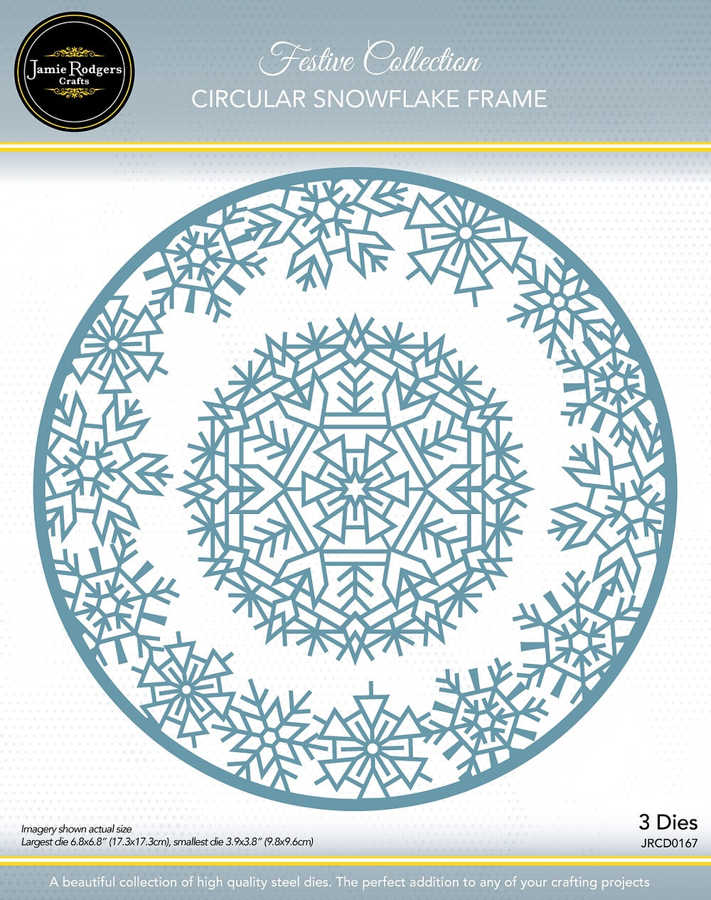 Jamie Rodgers Crafts Festive Collection - Circular Snowflake Frame