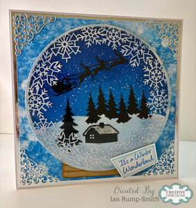 Jamie Rodgers Crafts Festive Collection - Circular Snowflake Frame