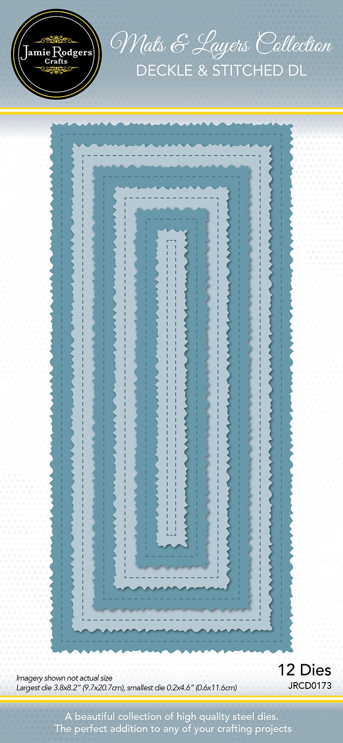 Jamie Rodgers Crafts Mats & Layers Collection - Deckle & Stitched DL