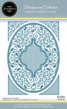 Jamie Rodgers Crafts Background Collection - Elegant Poinsettia Oval