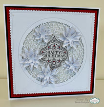 Jamie Rodgers Crafts Background Collection - Elegant Poinsettia Circle