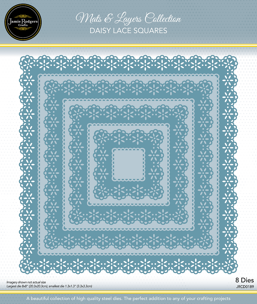 Jamie Rodgers Crafts Mats & Layers Collection - Daisy Lace Squares