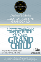 Jamie Rodgers Crafts Sentiment Collection - Congratulations Grandchild