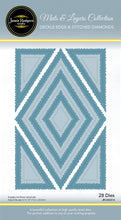 Jamie Rodgers Crafts Mats & Layers Collection - Deckle Edge & Stitched Diamonds Die Set