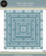 Jamie Rodgers Crafts Mats & Layers Collection - Holly Snowflake Squares