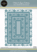 Jamie Rodgers Crafts Mats & Layers Collection - Holly Snowflake Rectangles