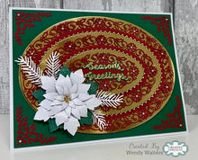 Jamie Rodgers Crafts Mats & Layers Collection - Holly Snowflake Ovals