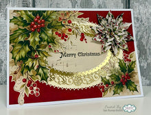 Jamie Rodgers Crafts Mats & Layers Collection - Holly Snowflake Ovals