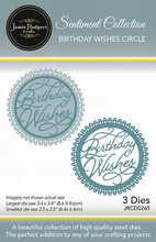 Jamie Rodgers Crafts Sentiment Collection - Birthday Wishes Circle