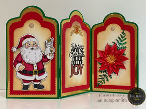 Jamie Rodgers Crafts Cuddly Clan Collection - Father Christmas Stamp & Die Set