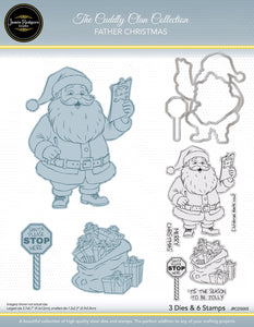 Jamie Rodgers Crafts Cuddly Clan Collection - Father Christmas Stamp & Die Set