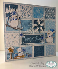Jamie Rodgers Crafts Cuddly Clan Collection - Rosie's Skiing Adventure Stamp & Die Set