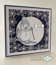 Jamie Rodgers Crafts Cuddly Clan Collection - Rosie's Skiing Adventure Stamp & Die Set