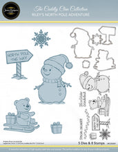 Jamie Rodgers Crafts Cuddly Clan Collection - Riley's North Pole Adventure Stamp & Die Set