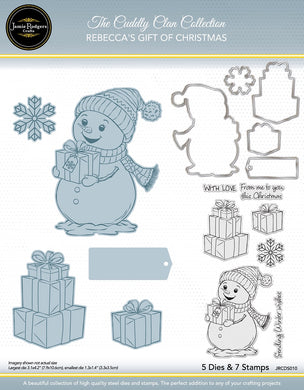 Jamie Rodgers Crafts Cuddly Clan Collection - Riley's North Pole Adventure Stamp & Die Set
