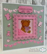 Jamie Rodgers Crafts Baby Collection - Pebble The Bear Stamp & Die Set