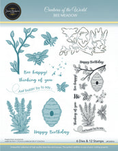 Jamie Rodgers Crafts Creatures of the World Collection - Bee Meadow Stamp & Die Set