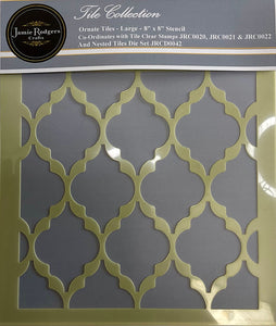 Jamie Rodgers Crafts Tile Collection - Ornate Large Tiles 8 x 8 Stencil