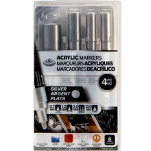 Royal & Langnickel 4PC Silver Acrylic Paint Markers