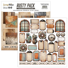 Scrap Boys 12 x 12 Paper Pad - Rusty Pack