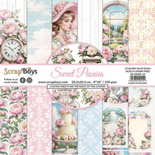 Scrap Boys 8 x 8 Paper Pad - Sweet Peonies