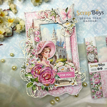 Scrap Boys 8 x 8 Paper Pad - Sweet Peonies