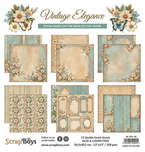 Scrap Boys 12 x 12 Paper Pad - Vintage Elegance