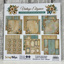 Scrap Boys 8 x 8 Paper Pad - Vintage Elegance