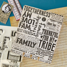 Spellbinders Keepsake Studio - Family & Friends Clear Stamp Set by Esther Glas