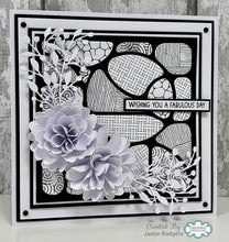 Woodware Die Set - Doodle Grid Three