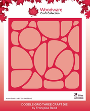 Woodware Die Set - Doodle Grid Three