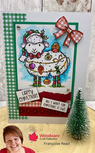 Woodware 8 x 8 Paper Pad - Jolly Christmas