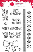 Woodware A6 Clear Stamp Set - Christmas Borders