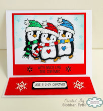 Woodware A6 Clear Stamp Set - Dancing Penguin