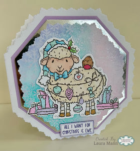 Woodware A6 Clear Stamp Set - Ewe Christmas