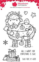 Woodware A6 Clear Stamp Set - Ewe Christmas