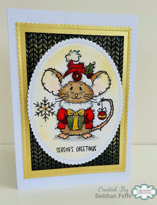 Woodware 6 x 6 Stencil - Purl Stitch