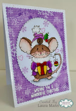 Woodware A6 Clear Stamp Set - Mousy Gift