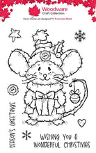 Woodware A6 Clear Stamp Set - Mousy Gift