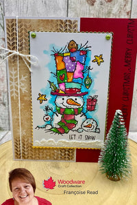 Woodware 6 x 6 Stencil - Purl Stitch